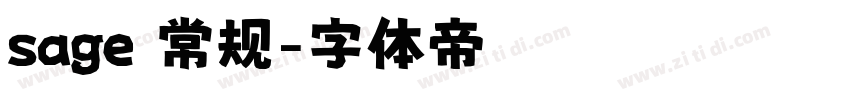 sage 常规字体转换